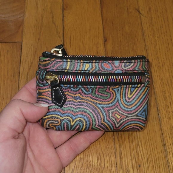 Dooney & Bourke Keychain Wallet Multi-Color Small - Picture 2 of 5